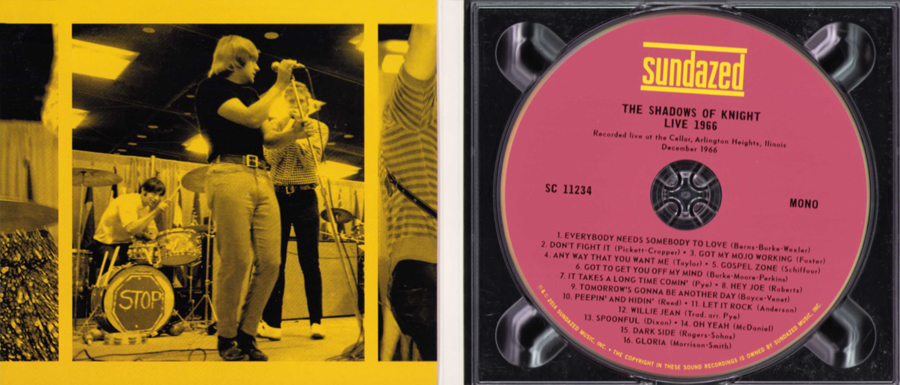 shadows of knight cd live 1966 cover in